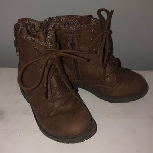 Toddler Girl Brown Boots